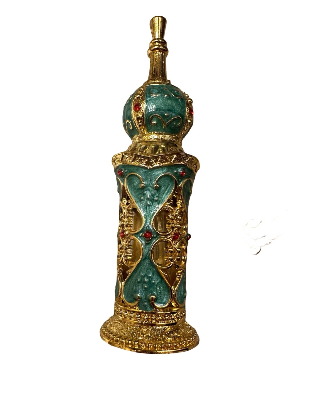 Turquoise Gold and Perfume Bottle